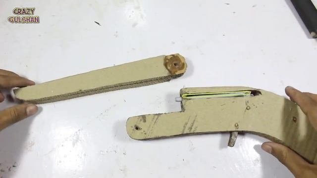 как сделать дробовик из картона который стреляет, выбрасывая гильзу