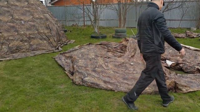 Установка двух Палаток Берег УП-7 и палатки Берег МФП-3