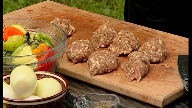 Люля кебаб. Овощи гриль