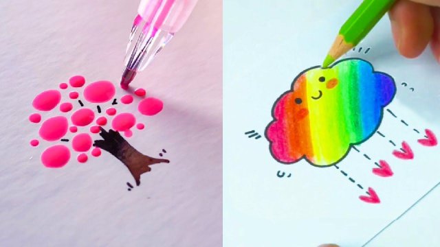 Классные и простые идеи для рисования начинающим! Техника рисования. Как нарисовать
