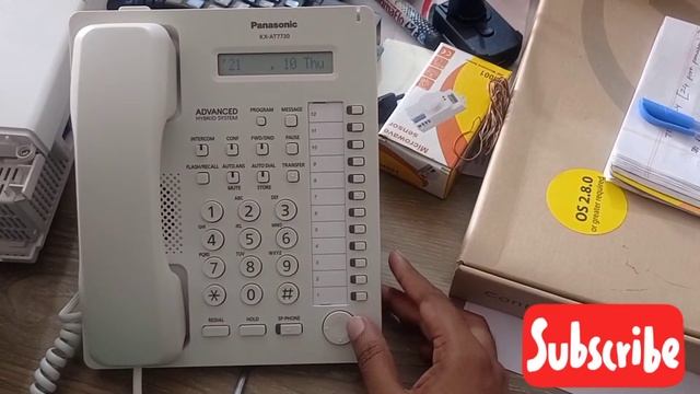 Date & Time Programming Panasonic KX-T7730 master set