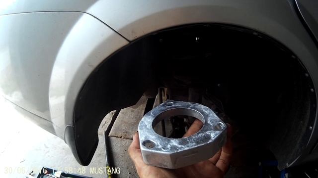 Установка задних проставок увеличения клиренса LACETTI часть 1