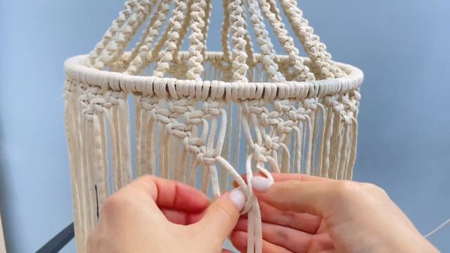 DIY Lampshade Macrame / Chandelier Macrame