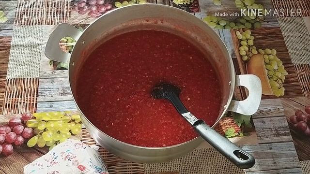 Огонёк на зиму из помидоров ( Рецепт без варки)