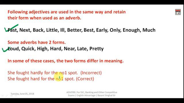 Adverb का अब तक का सबसे फाड़ू वीडियो | Adverb Part 1 | English Advantage #adverb
