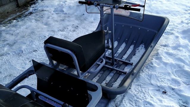 Мотобуксировщик УРАГАН Промысловик толкач не дает скучать, мучение с тросиком ГАЗА