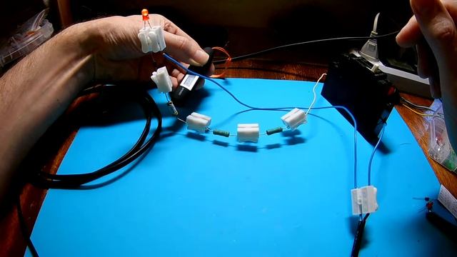 Подключение индикаторного светодиода к сети 220 вольт.