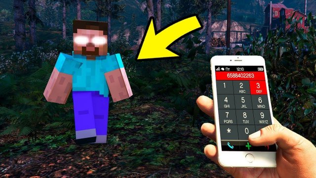 ПОЗВОНИЛ ХЕРОБРИНУ ИЗ МАЙНКРАФТ И ОН ПРИШЕЛ КО МНЕ В ГТА 5 МОДЫ! НУБ ОБЗОР МОДА В GTA 5 ВИДЕО MODS