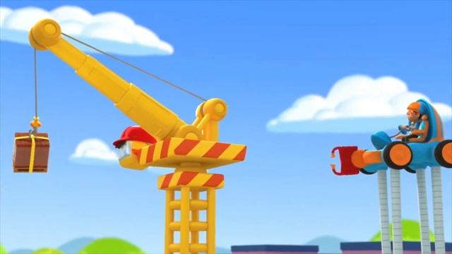 Строительный Кран ЧУДЕСА БЛИППИ Обучающие мультики для детей @BlippiRussian