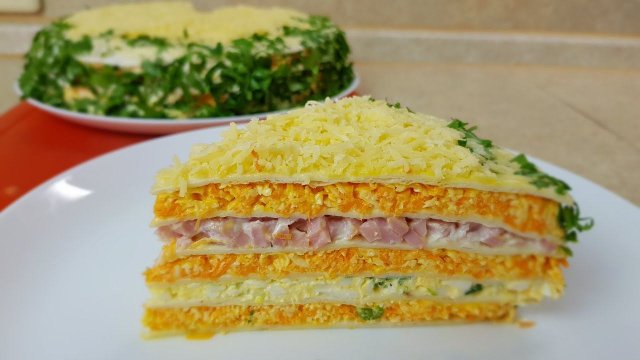 ЗАКУСОЧНЫЙ ТОРТИК, цыганка готовит. Морковный закусочный торт. Gipsy cuisine.