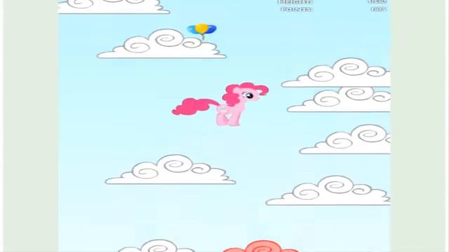 Мой Маленький Пони Пинки Пай прыгает по облакам/My Little Pony Pinkie Pie Jumping on clouds