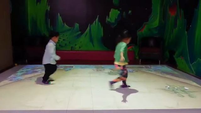 Virtual game at monkey mania
