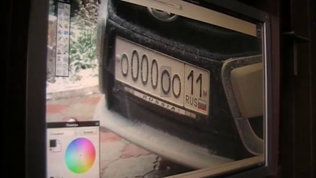 Скрытие номеров  авто на фото за пару минут.