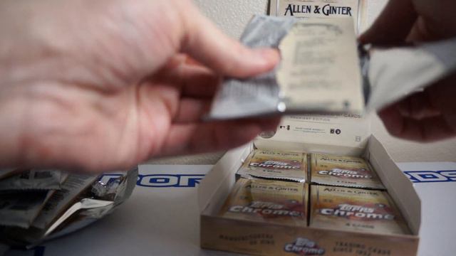 2020 Allen & Ginter CHROME Box Break #2! Hit a RED mini to /5! Looks so sweet!