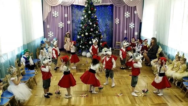 Танец красных шапочек и волков .Новый 2021 год Младшая группа детсада № 160 г. Одесса