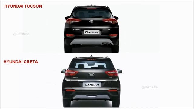 Hyundai Tucson Vs Hyundai Creta - 360 degree compare|Exterior comparison of Tucson Vs Creta