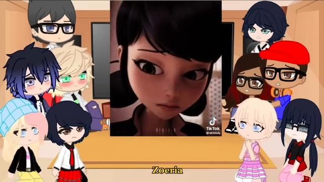 mlb react to marinette angst | gacha club |