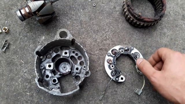 Медь и алюминий в генераторе. Извлекаем медь из генератора.