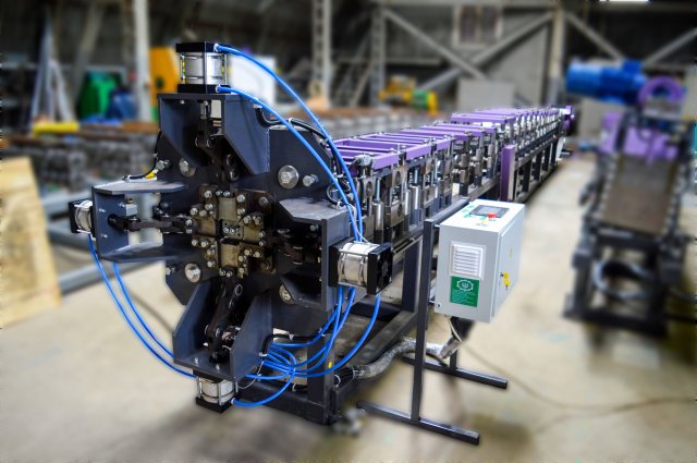 Линия для производства прямоугольной водосточной трубы 104×74