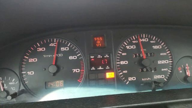 Audi 100 c3 2,2 turbo MC1 чип 0.8bar разгон 100-180км/час