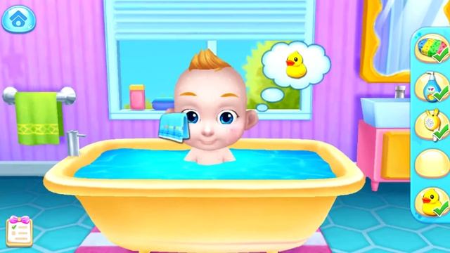 УХОД ЗА МАЛЫШОМ. Игра в доктора, умывашки, кормление, прогулки и укладывание спать.