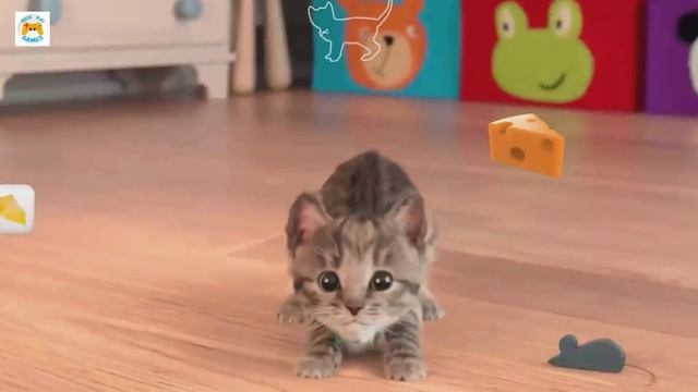 Мой маленький котёнок симулятор котика little kitten  мультик игра 4K