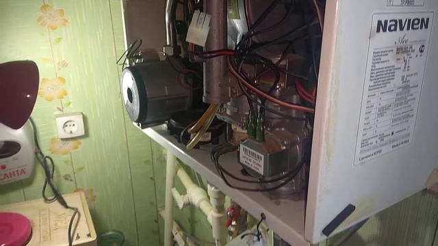 КАУ УЗНАТЬ ПРИЧИНУ ОТСУТСТВИЕ ГОРЯЧЕЙ ВОДЫ В КОТЛЕ NAVIEN