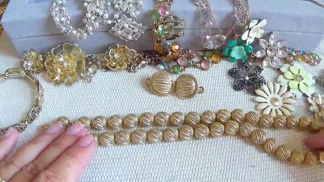 ВИНТАЖНАЯ БИЖУТЕРИЯ Нашла Шикарные Украшения Трифари Винтажная Бижутерия в Золоте