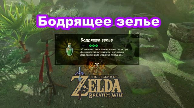 Бодрящее зелье. The Legend of Zelda: Breath of the Wild. Nintendo Switch