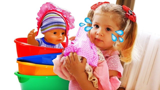 Bad Baby БАРДАК В ДОМЕ Вредные Детки Куклы Беби бон Не хотят убирать Baby Born doll Украли стиралку!