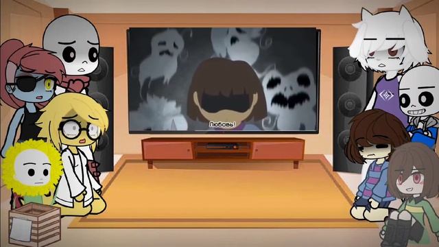 Реакция персонажей андертейл на клип "Я сильнее чем ты" в исполнении Санса ? (Ч.О.)