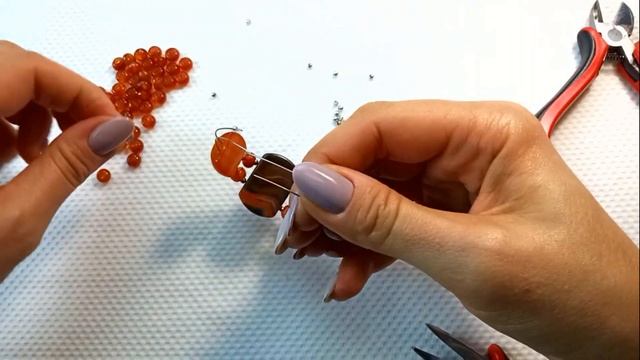 Мастер класс Как сделать браслет из камней на мемори проволоке своими руками #izkamnei