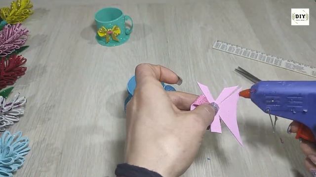 DIY Чашка из фоамирана своими руками. Мастер класс Поделки из фоамирана foamiran cup