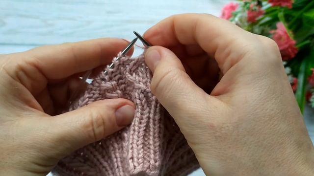 Подробный МК // Шапка спицами для девочки