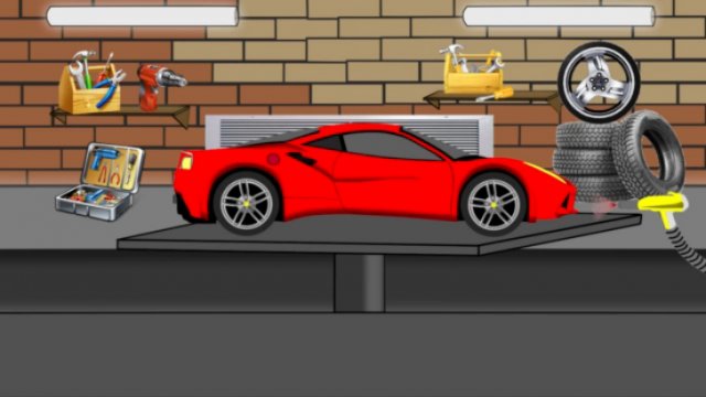 Учим цвета.Красим машины. Гонки.Развивающие мультфильмы.