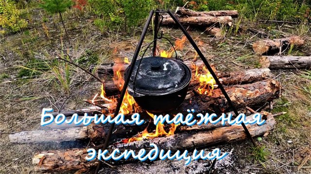 Сентябрь/Большая экспедиция в глухую тайгу на три дня/Ночь/волки бродят вокруг лагеря