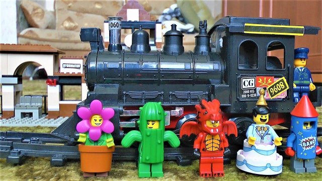 Поезд и Железная дорога Играем в игрушки лего