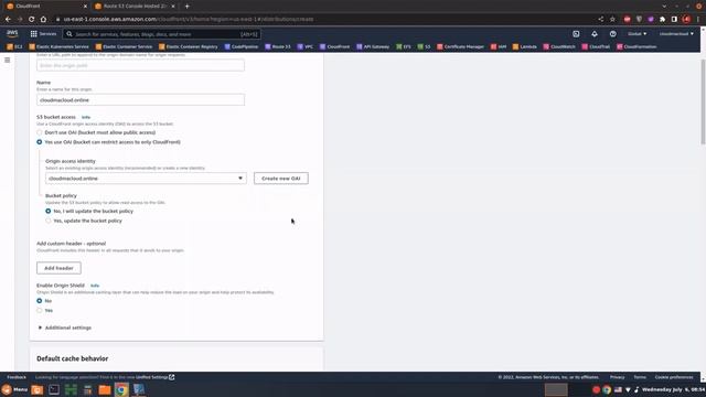 Хостинг статического сайта в AWS S3 + Route 53 + CloudFront + Certificate Manager.