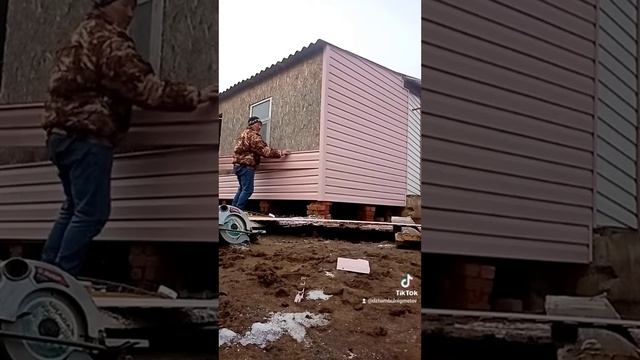 02.02.2022г.Монтаж сайдинга на ОСБ.