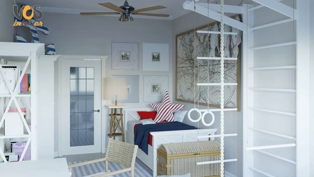 Интерьер квартиры в стиле кантри в 4К