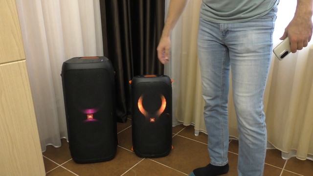 Сравнение JBL PARTYBOX 310 vs JBL PARTYBOX 110 караоке звук приложение управление тест колонка