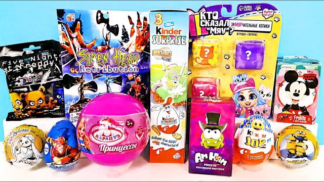 СЮРПРИЗ MIX! Looney Tunes, Five Nights at Freddy's, Сиреноголовый, Миньоны Unboxing Kinder Surprise