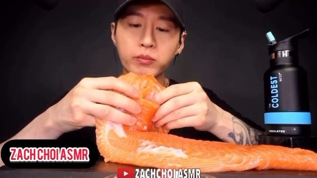 ASMR EATING | Mukbang  salmon ?