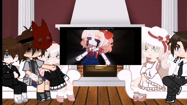 Реакция семьи Афтон из прошлого на Элизабет // Past Aftons react to Elizabeth // Гача клуб