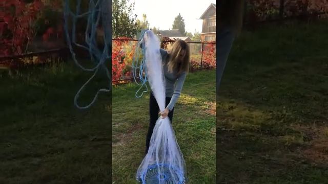 Как забросить кастинговую сеть с кольцом