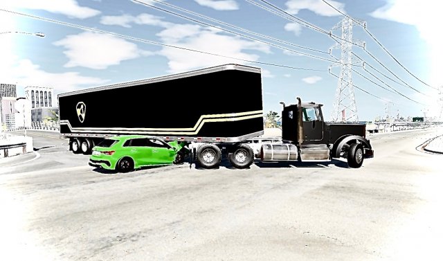 Cars vs Trailer Trucks ? BeamNG.Drive