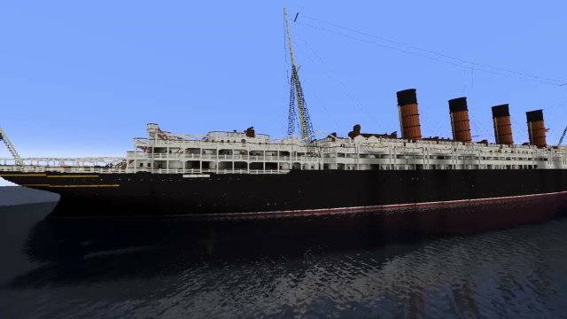 Rms Lusitania 4:1 in minecraft!