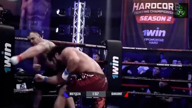 УЛИЧНЫЙ МАХАЧ ТЯЖЕЙ В РИНГЕ. Вагабов vs Бачин хардкорный бокс. | Hardcore boxing.
