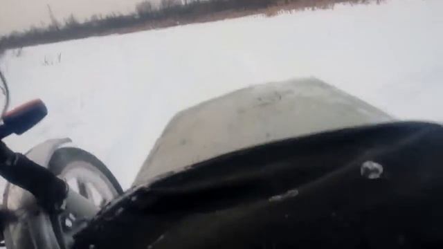 Иж юпитер с люлькой зимой