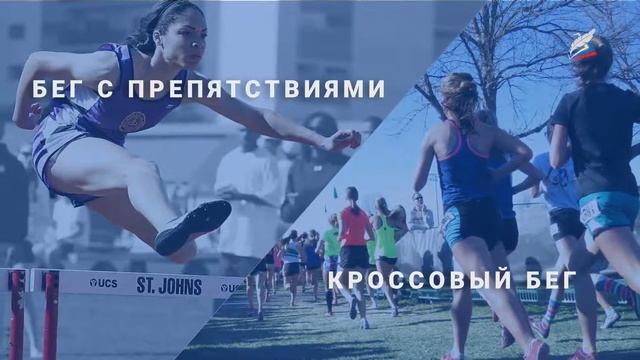 Лёгкая атлетика: эстафетный бег, бег с преодолением препятствий, кроссовый бег